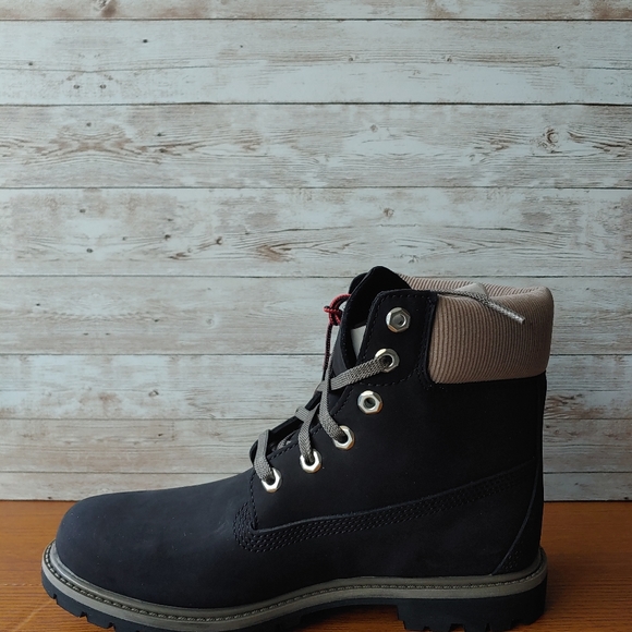 TIMBERLAND WOMEN'S PREMIUM 6-INCH WP BOOTS. BLACK - Picture 4 of 6